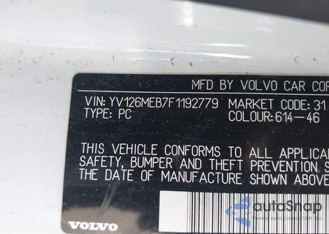 2015 Volvo V60 T5 Premier z USA, uszkodzony, nr VIN YV126MEB7F1192779